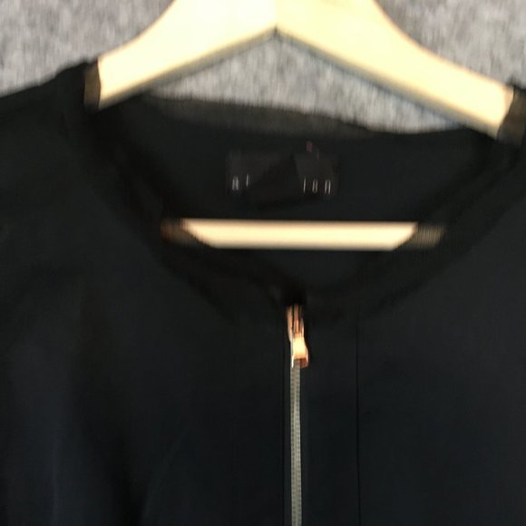 Attention Top M Tailored Fit Darts Seams Half Zip Tank Top Sleeveless Career - Picture 4 of 10